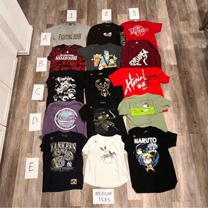 Medium Size Graphic T-Shirt 5 For $30 With $4.99 SHIPPING Music Sports Hunting